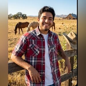 Vintage RUSTLER by WRANGLER Pearl Snap 2XL Western Shirt